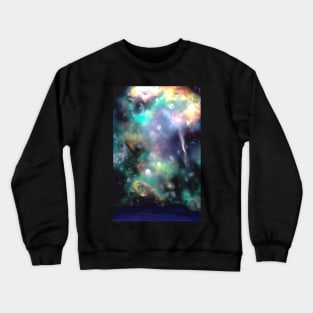 starry night nebula stars sky Crewneck Sweatshirt